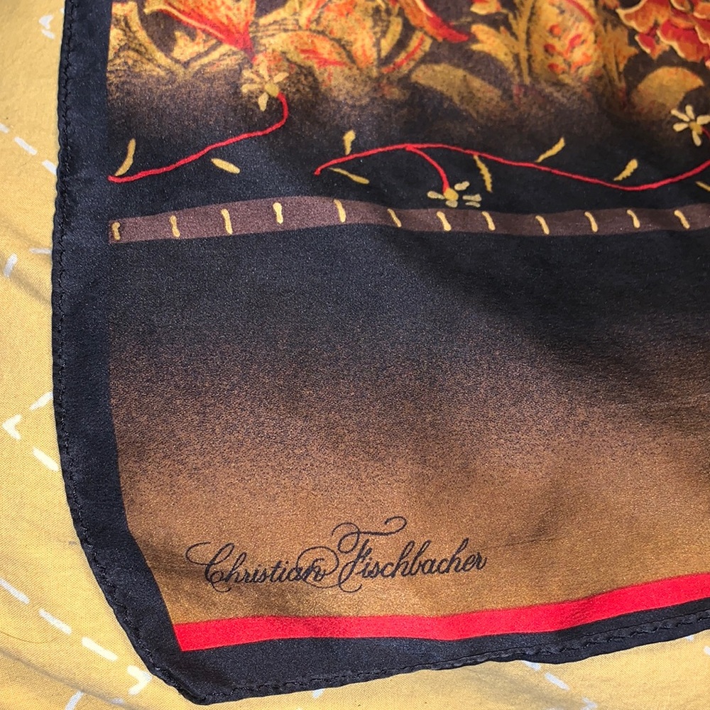 CHRISTIAN FISCHBACHER Oblong silk scarf